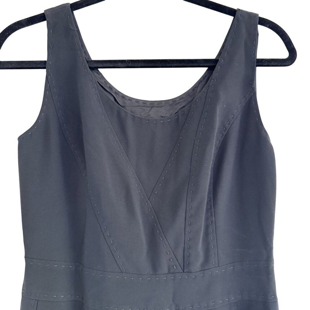 Moschino Women's Black Sleeveless Detailed Stitching Design Mini Dress Size S - Picture 3 of 8